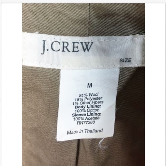 J Crew Womens Full Zip Casual Lined Wool Jacket - Picture 6 of 8